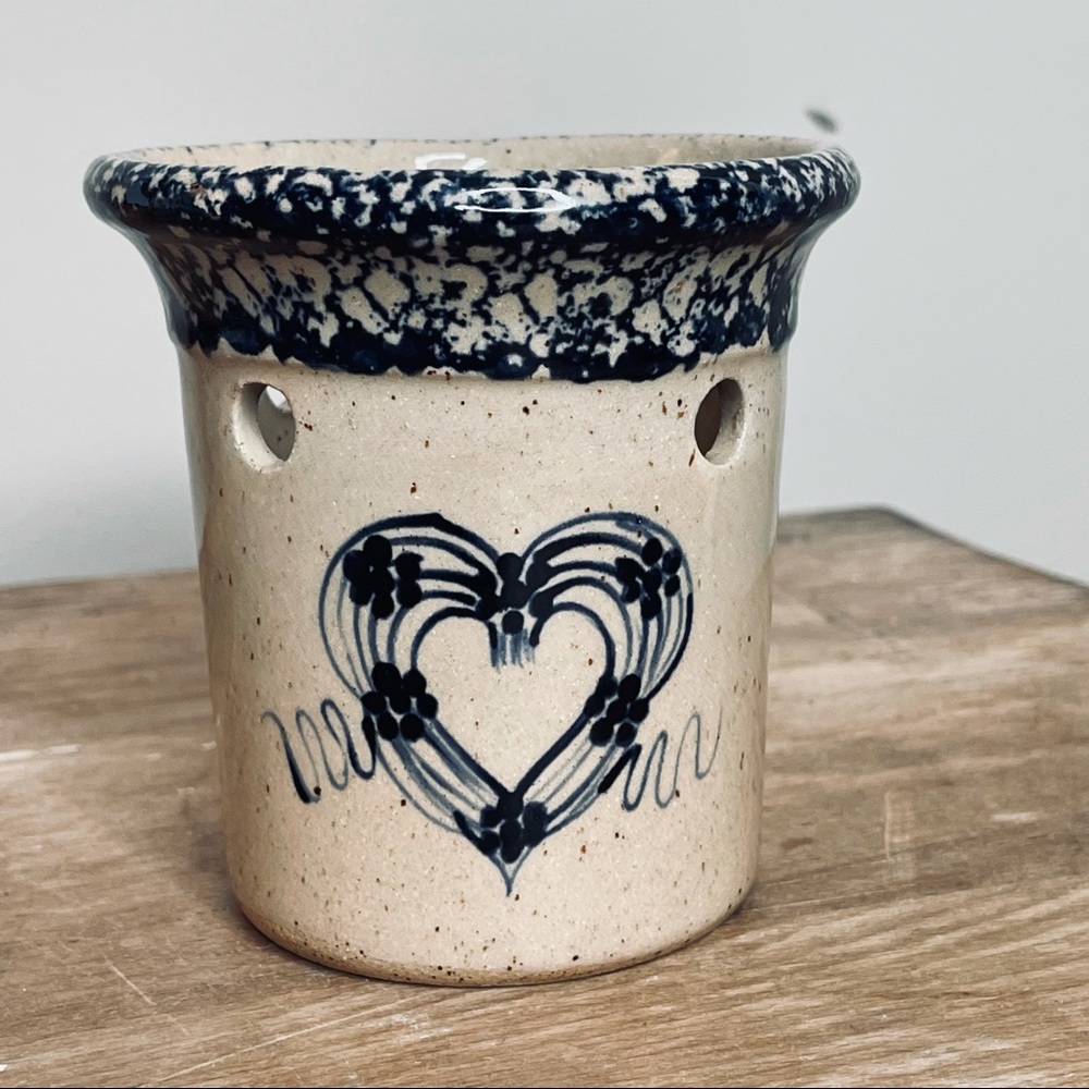 Three Rivers Pottery Hand Painted Tea light burner